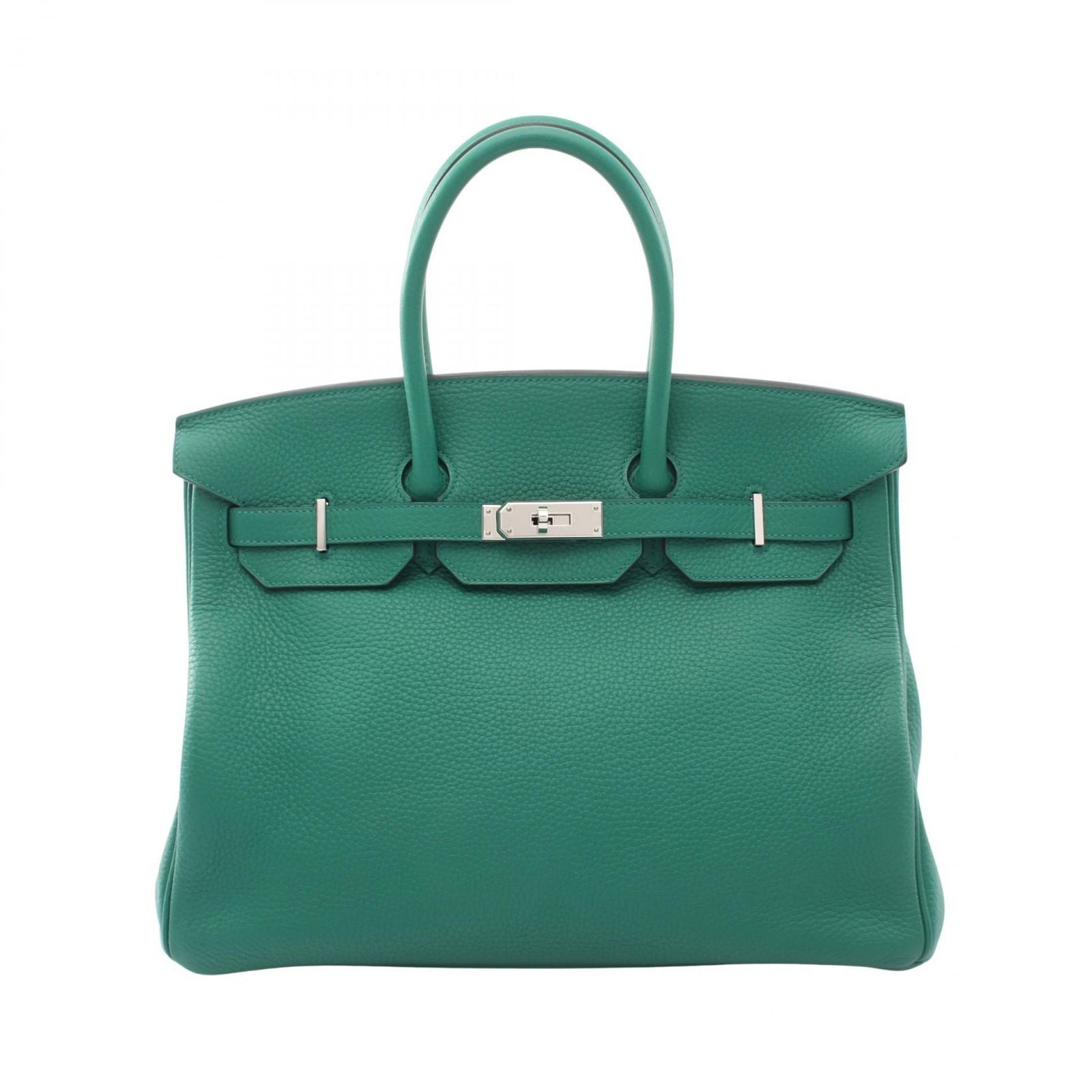 Hermes Handbag Birkin 35 Vert Vertigo Leather