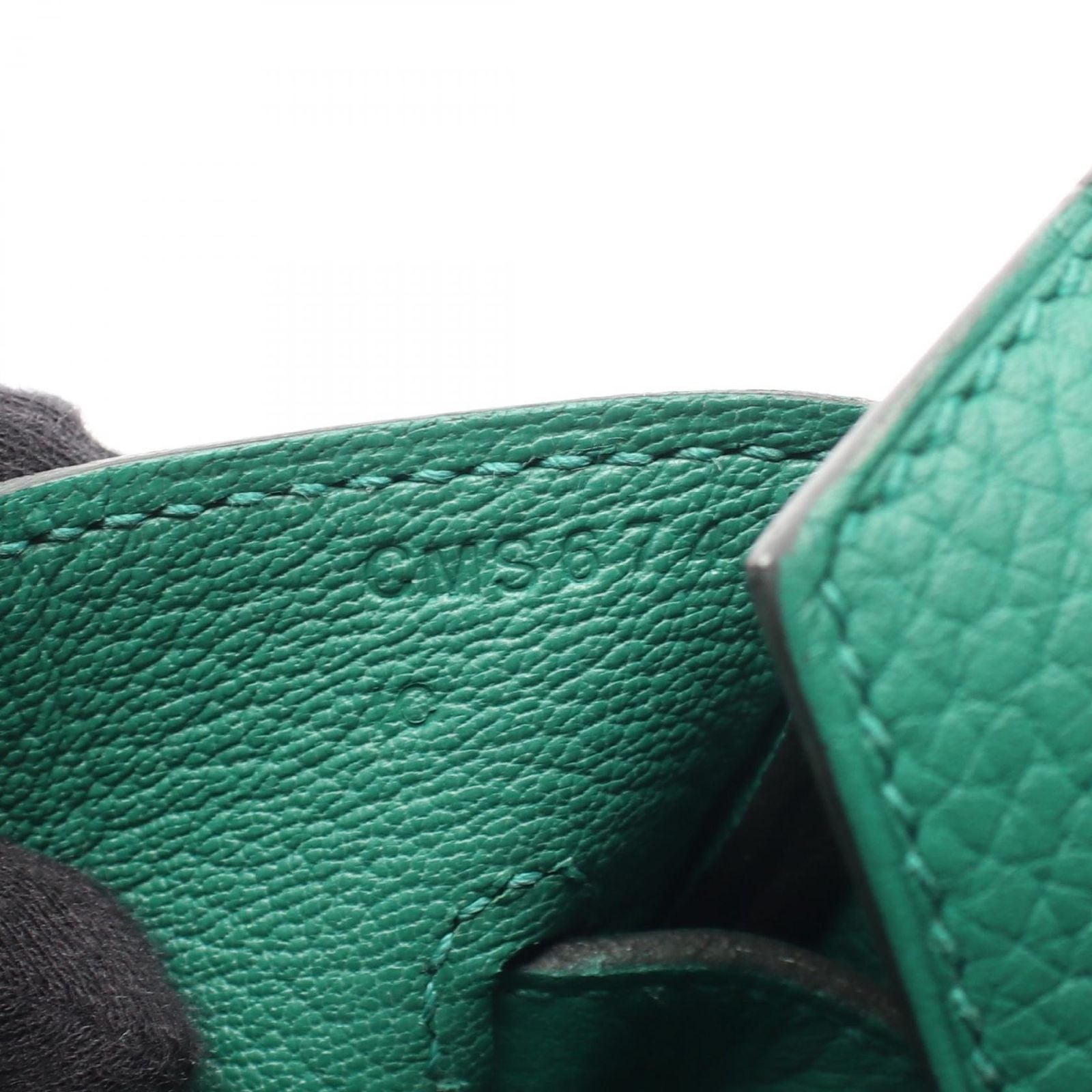 Hermes Handbag Birkin 35 Vert Vertigo Leather — view 5