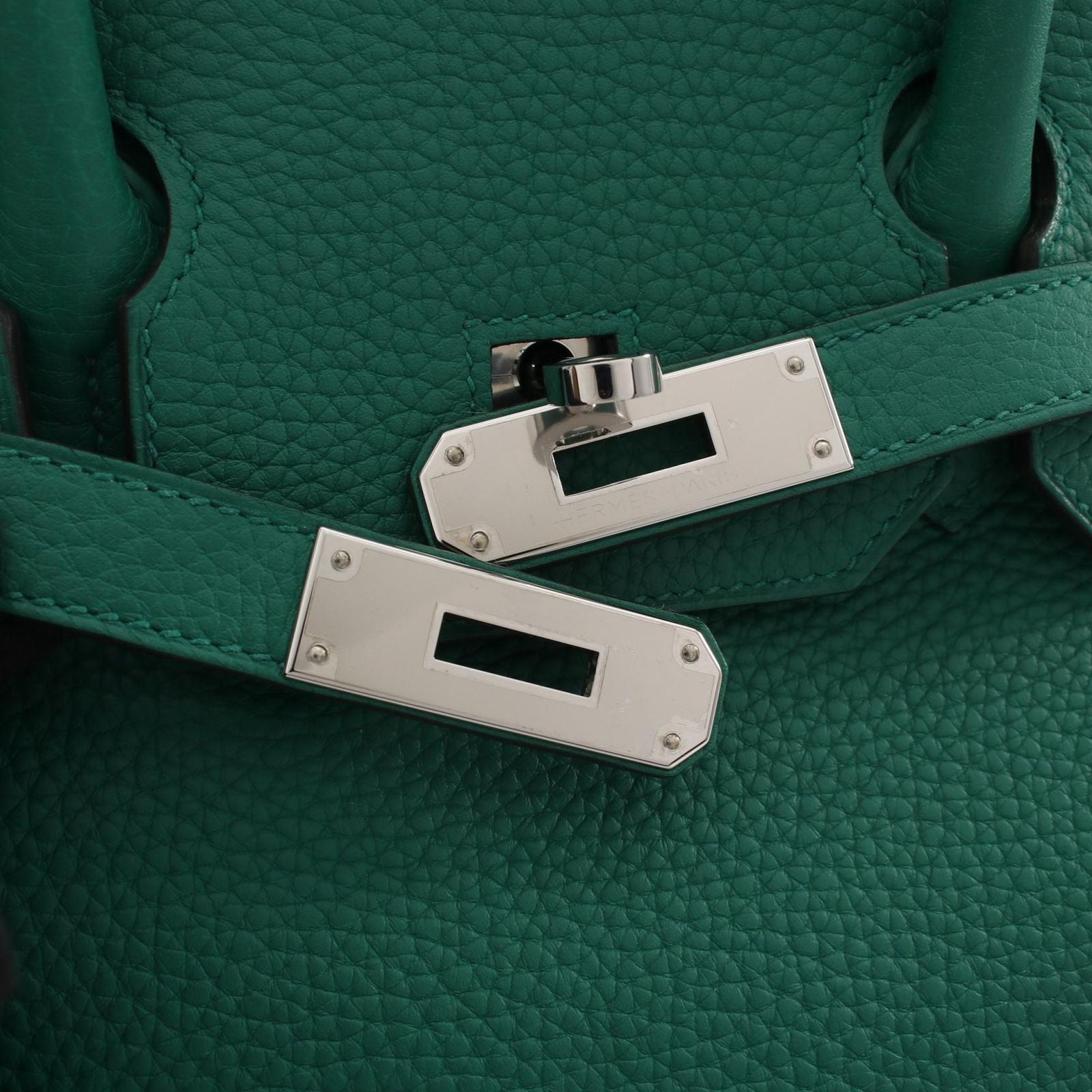 Hermes Handbag Birkin 35 Vert Vertigo Leather — view 8