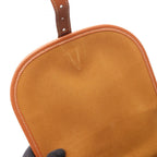 Celine Shoulder Bag Folco Triomphe Brown Black Canvas Leather — view 8