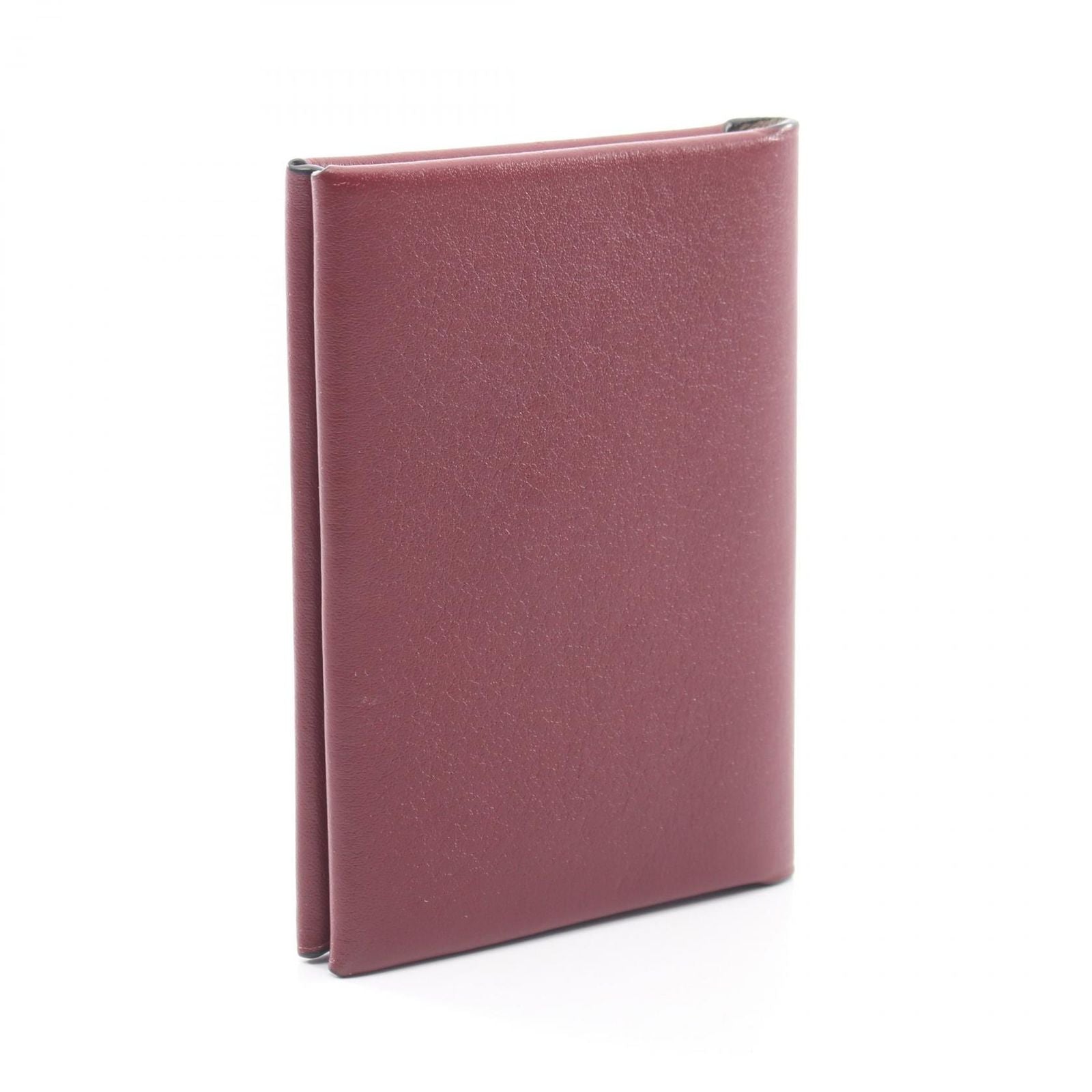 Loewe Card Case Anagram Bordeaux Leather — view 2
