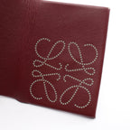 Loewe Card Case Anagram Bordeaux Leather — view 6
