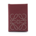 Loewe Card Case Anagram Bordeaux Leather