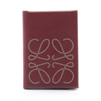 Loewe Card Case Anagram Bordeaux Leather