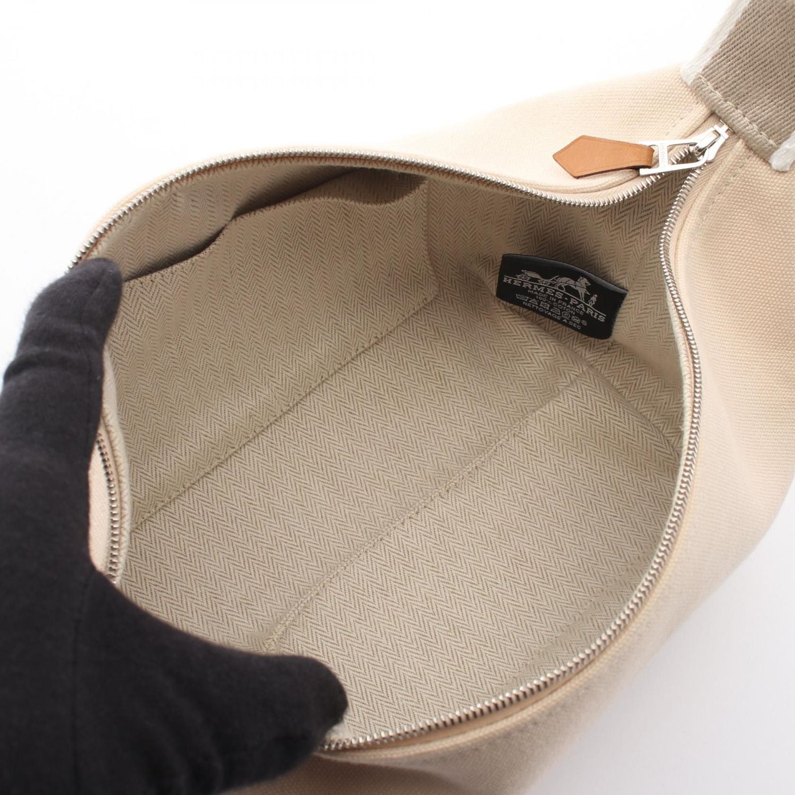 Hermes Handbag Brid-a-brac PM Natural Canvas Bride-a-Brac — view 3