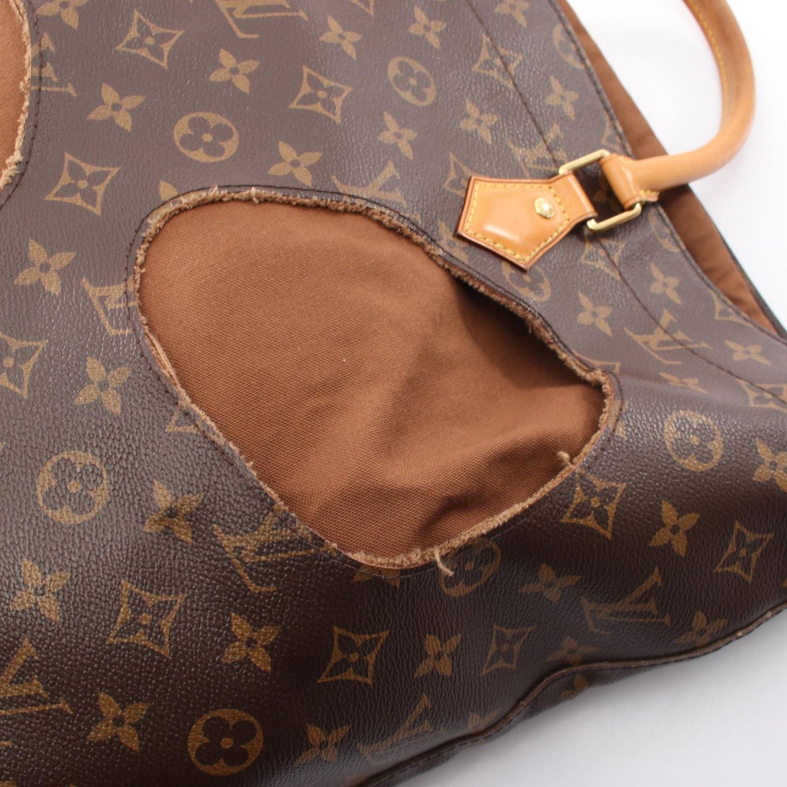 Louis Vuitton Tote Rei Kawakubo with Holes Canvas Leather — view 8