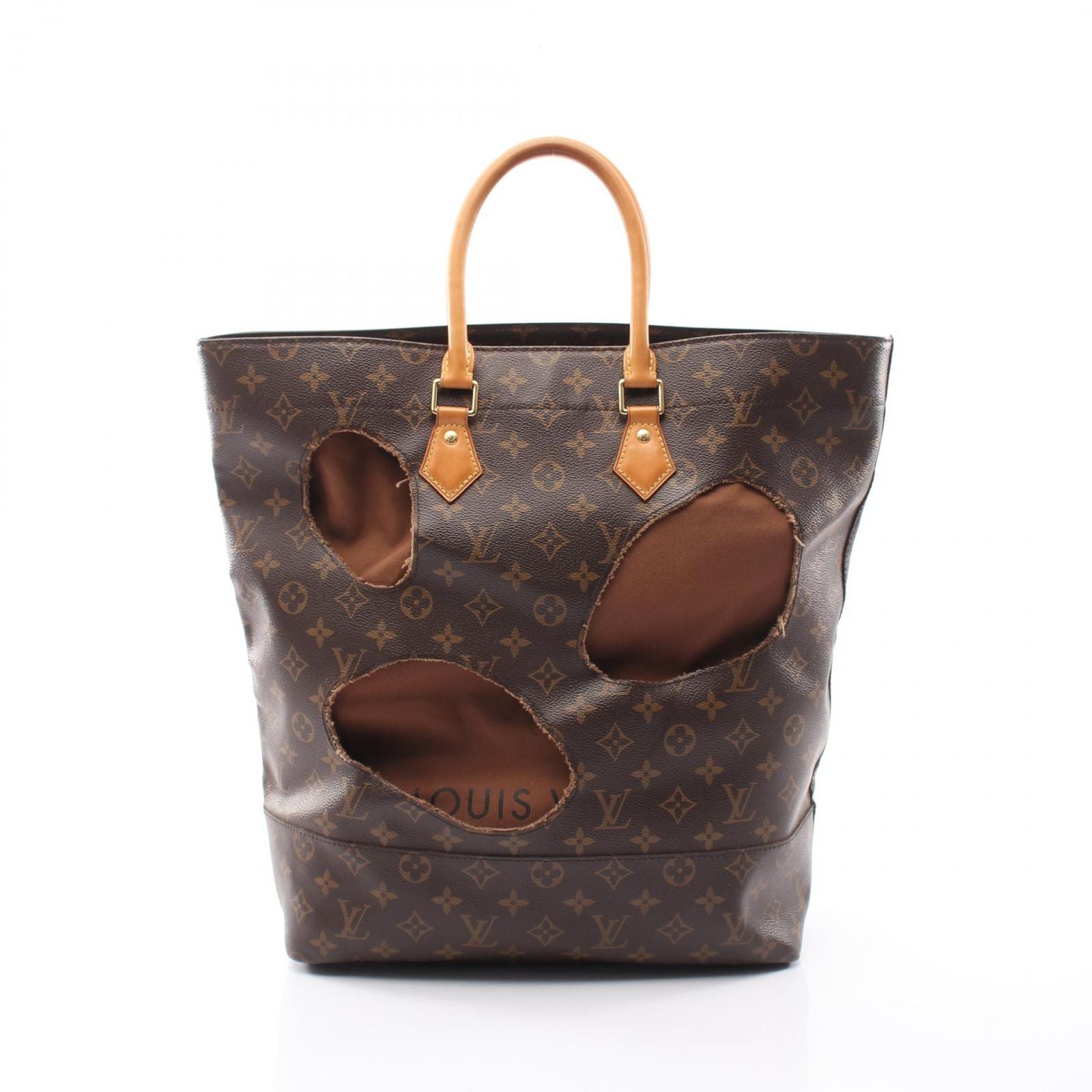 Louis Vuitton Tote Rei Kawakubo with Holes Canvas Leather