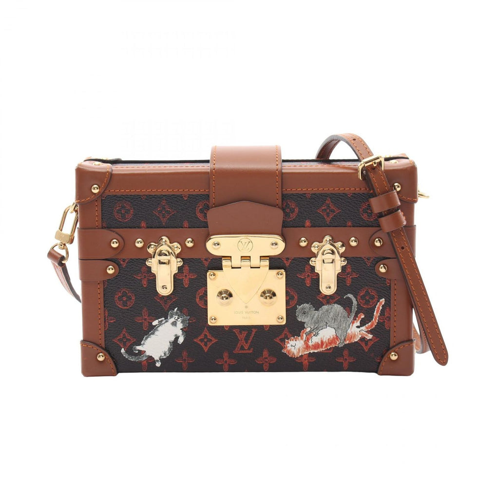 Louis Vuitton Shoulder Bag Petite NM Catgram Canvas Leather