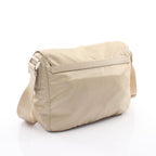 Prada Shoulder Bag Vela Beige Nylon Saffiano Leather — view 2