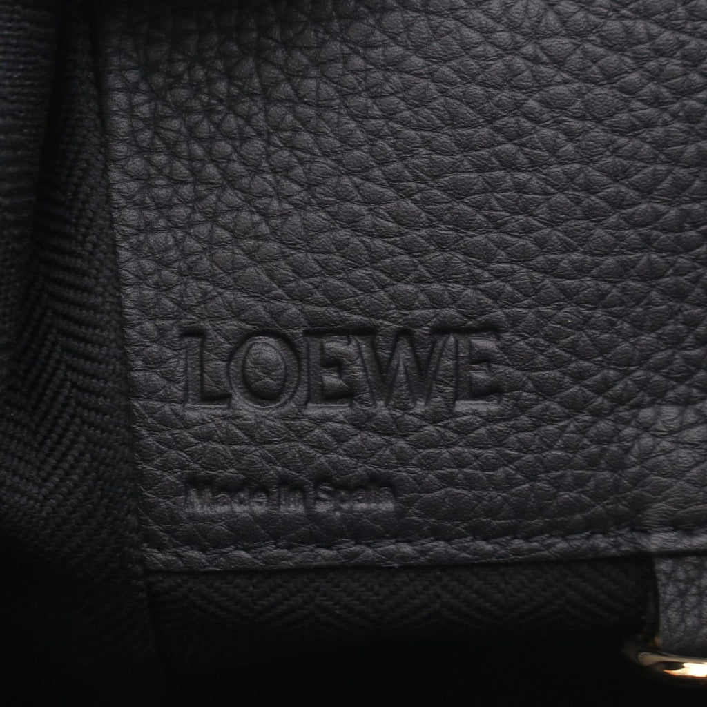 Loewe Handbag Hammock Small Smo le 2-Way Navy Leather — view 4