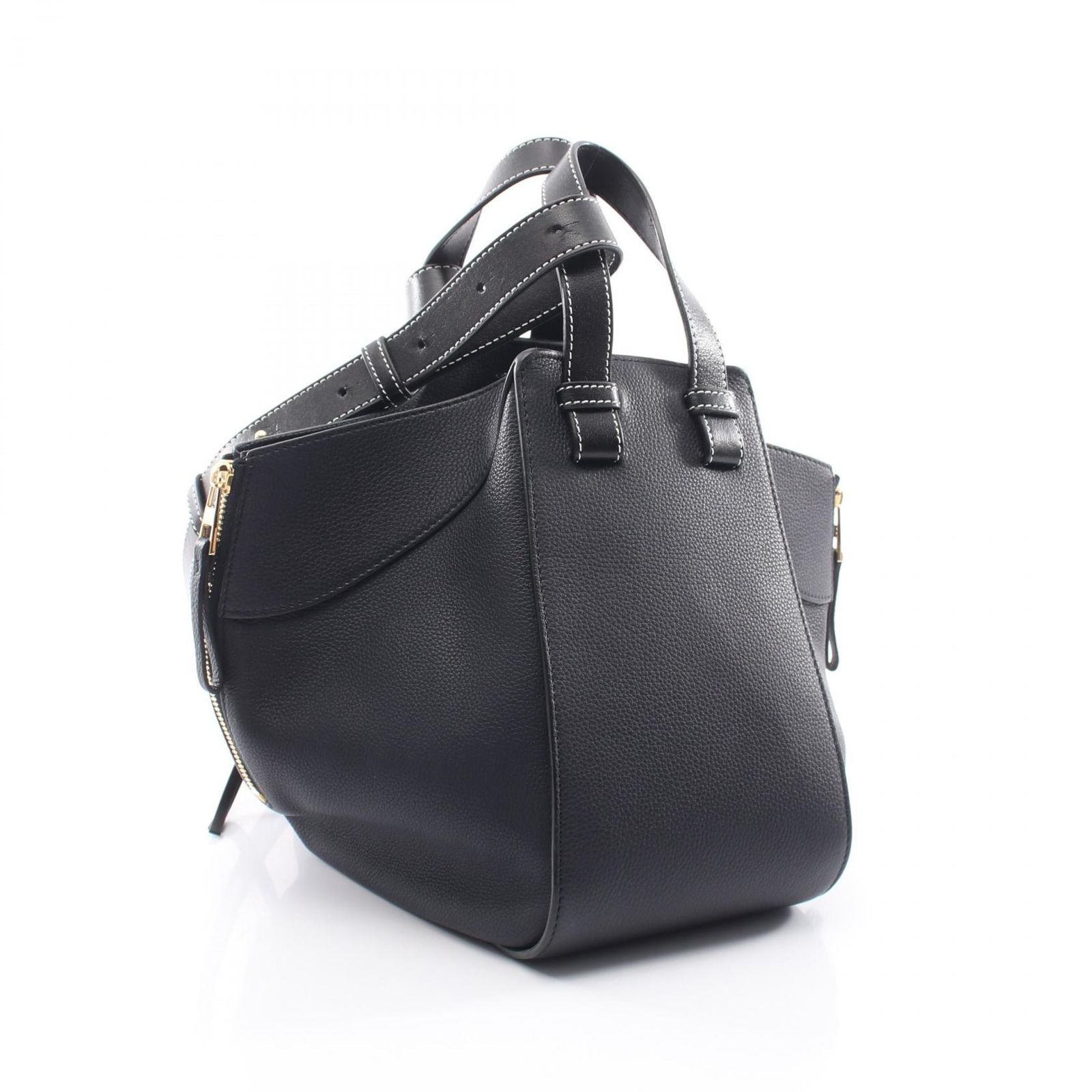 Loewe Handbag Hammock Small Smo le 2-Way Navy Leather — view 2