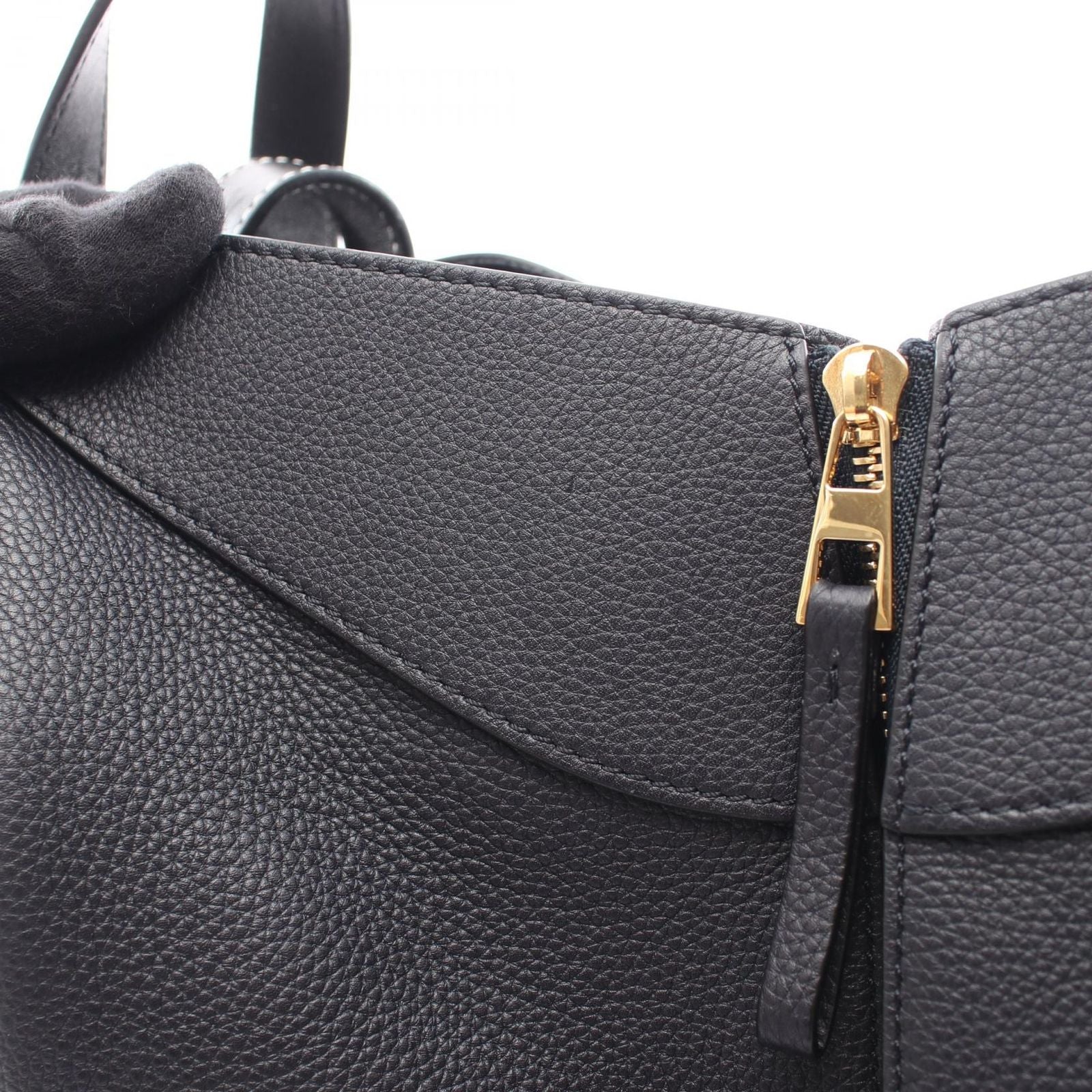 Loewe Handbag Hammock Small Smo le 2-Way Navy Leather — view 6