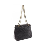 Chanel Shoulder Bag Quilted Black Lambskin — view 2