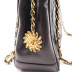 Chanel Shoulder Bag Quilted Black Lambskin — view 8
