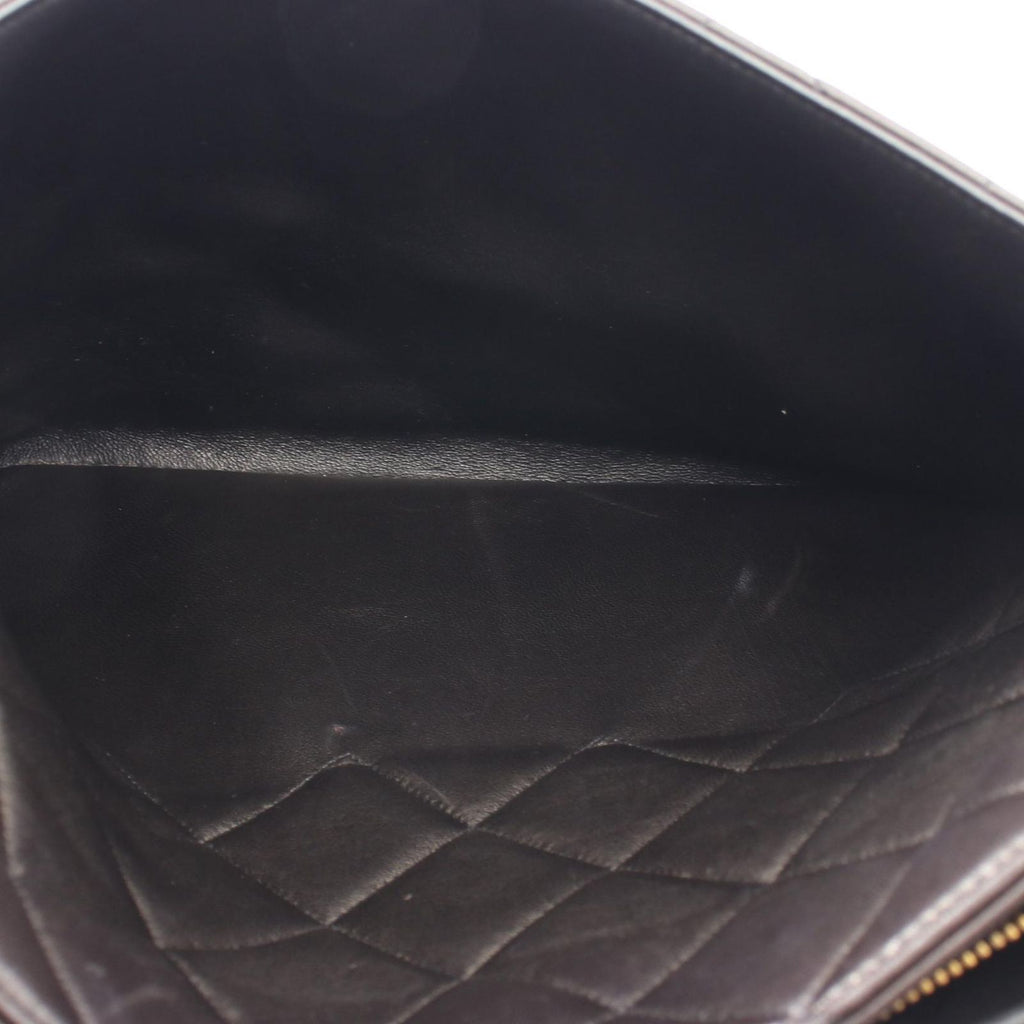 Chanel Shoulder Bag Quilted Black Lambskin — view 7