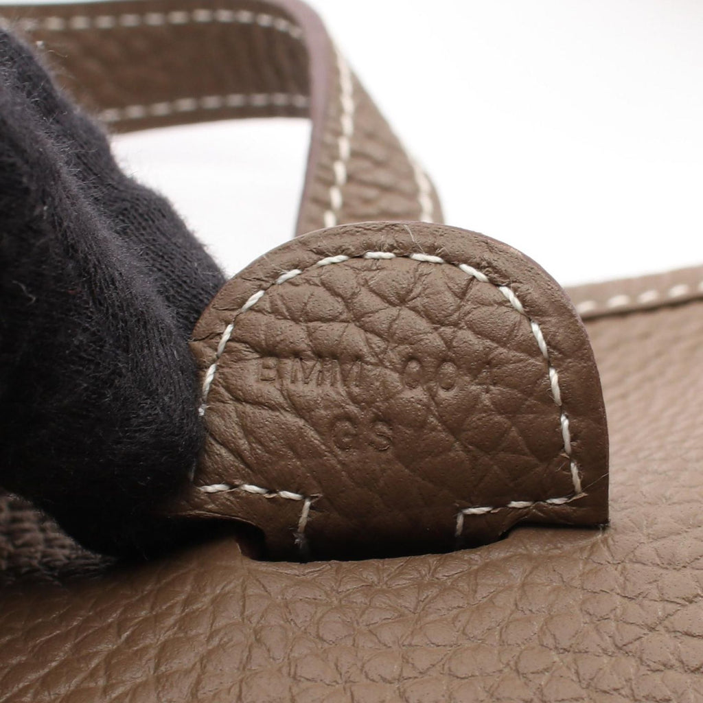 Hermes Shoulder Bag Evelyne 3 Trois PM Etoupe Leather — view 5