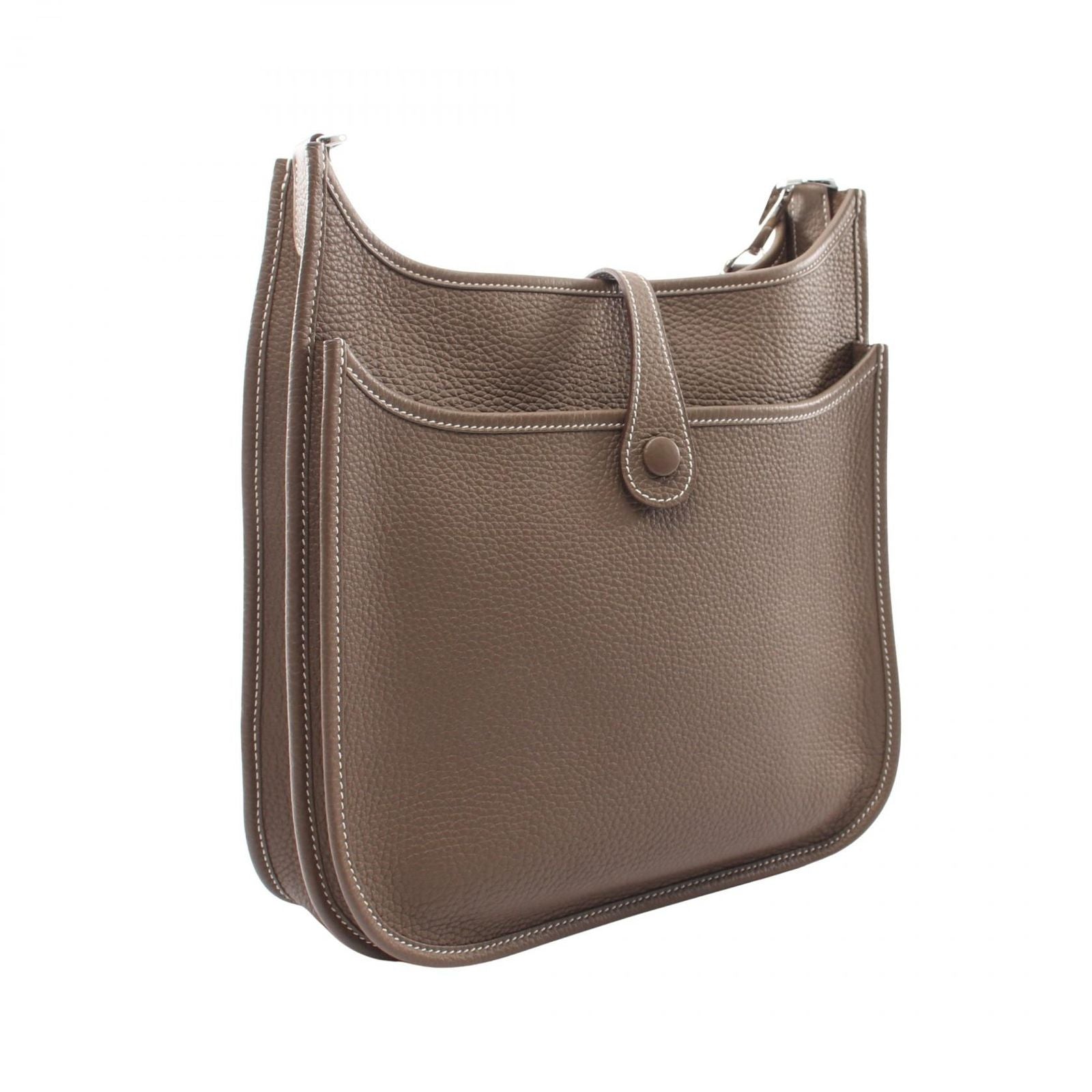 Hermes Shoulder Bag Evelyne 3 Trois PM Etoupe Leather — view 2