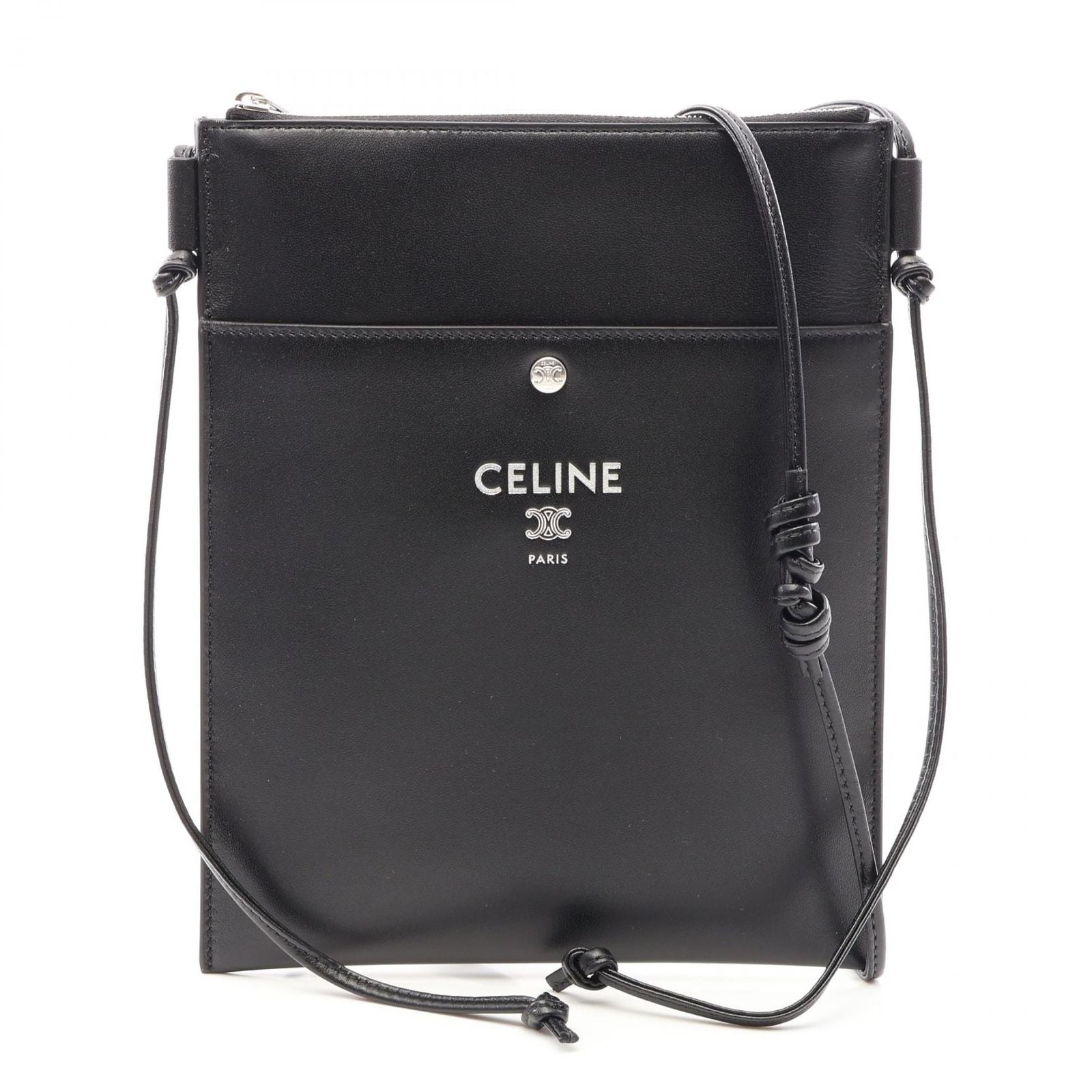 Celine Shoulder Bag Sharp Pouch Take Away Leather