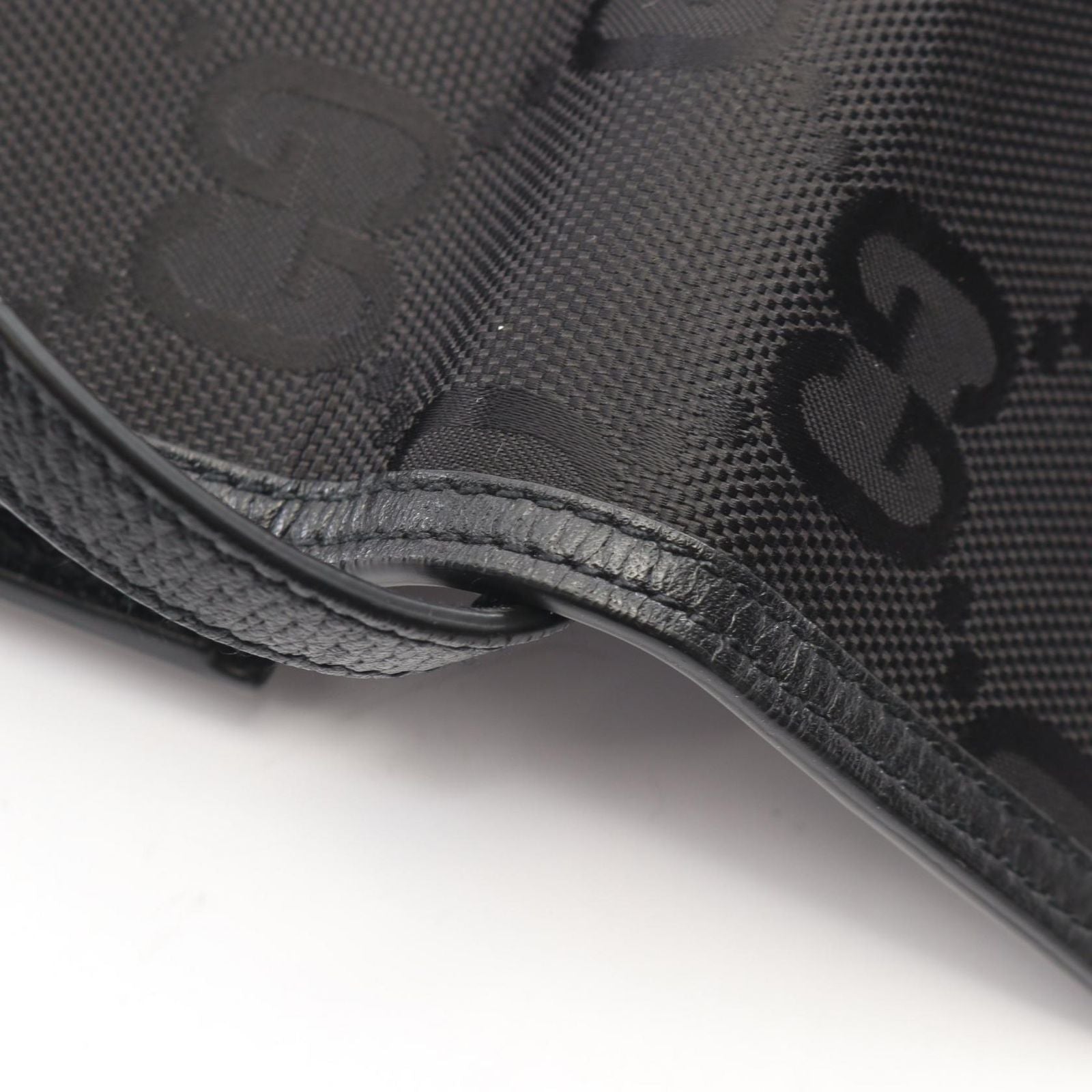 Gucci Shoulder Bag Off the Grid GG Black Nylon Leather — view 7