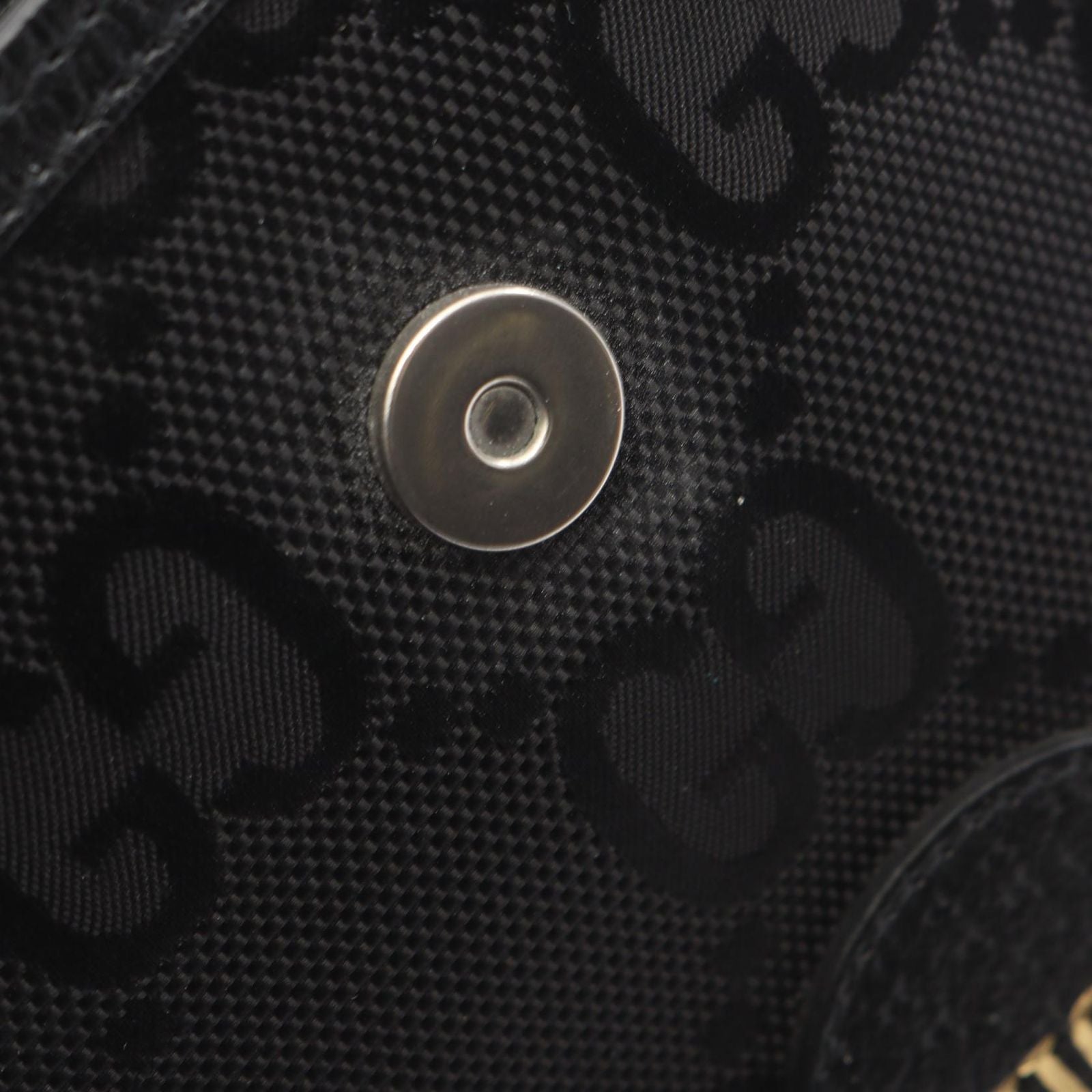 Gucci Shoulder Bag Off the Grid GG Black Nylon Leather — view 8