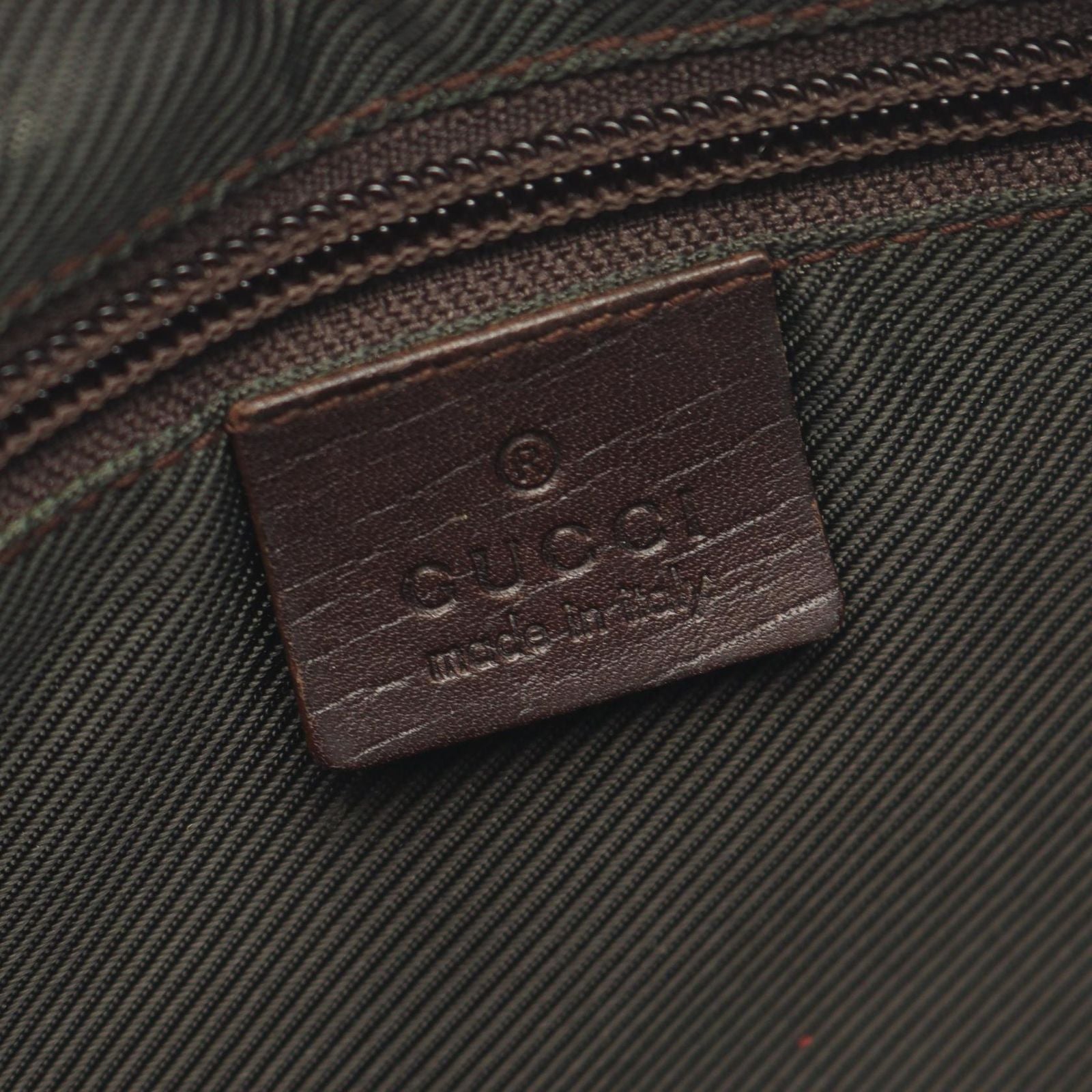 Gucci Shoulder Bag GG Plus Beige Brown Co Ting Canvas Leather Split — view 4