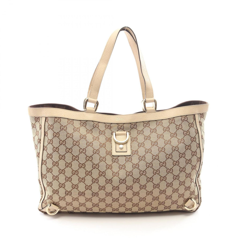 Gucci Tote Abbey GG Canvas Ivory Beige