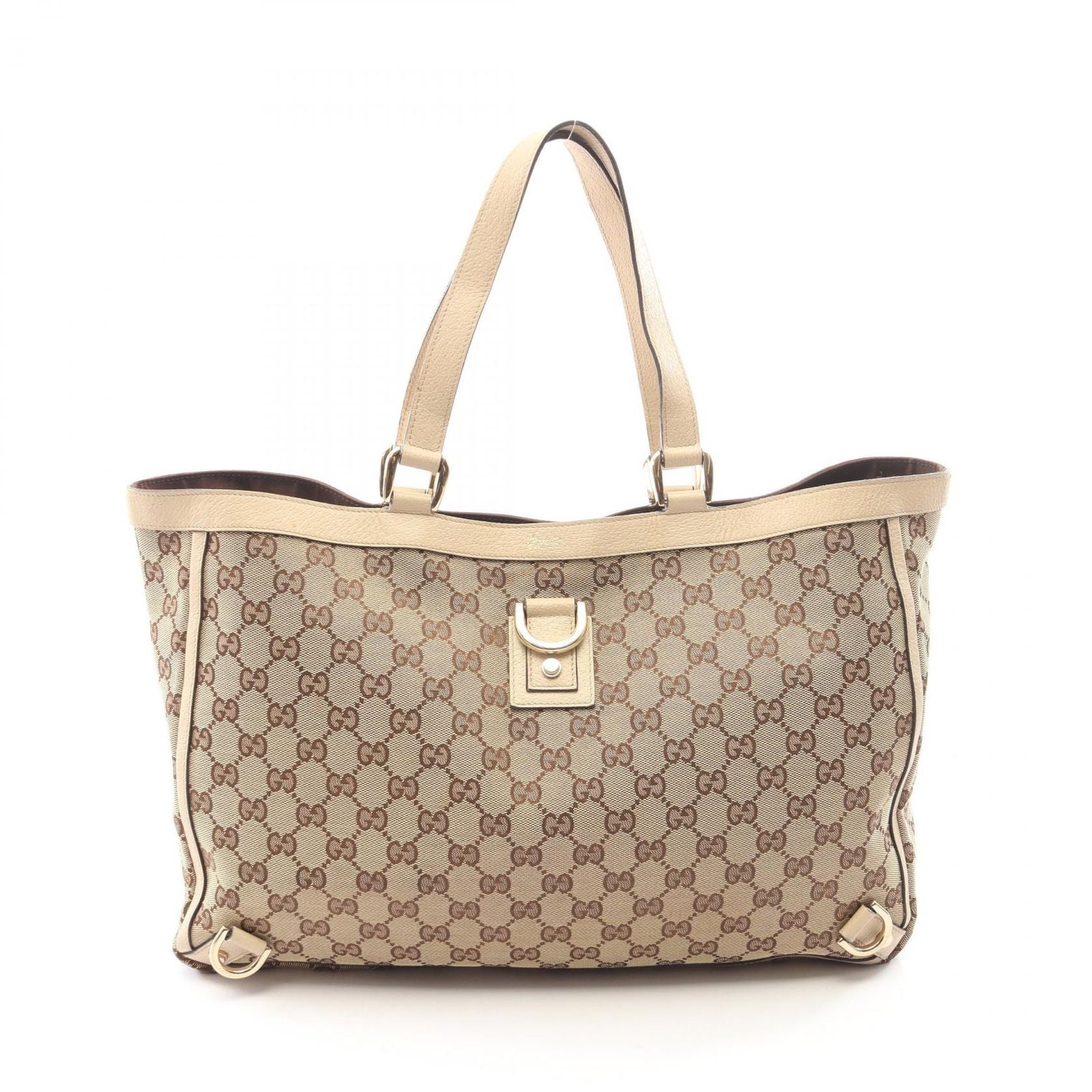Gucci Tote Abbey GG Canvas Ivory Beige