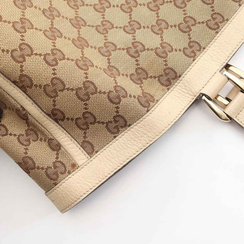 Gucci Tote Abbey GG Canvas Ivory Beige — view 7