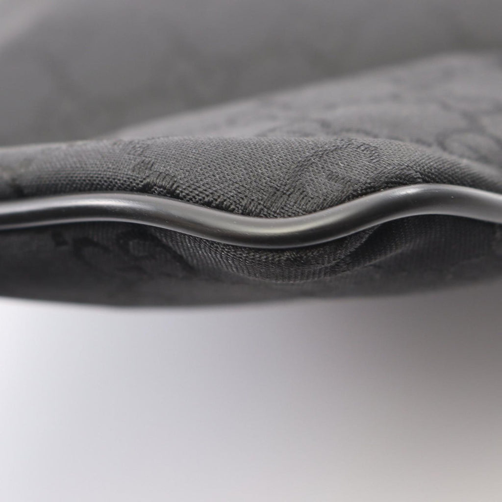 Gucci Shoulder Bag GG Pattern Black Nylon Leather — view 6