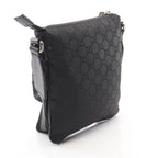 Gucci Shoulder Bag GG Pattern Black Nylon Leather — view 2