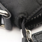 Gucci Shoulder Bag GG Pattern Black Nylon Leather — view 7