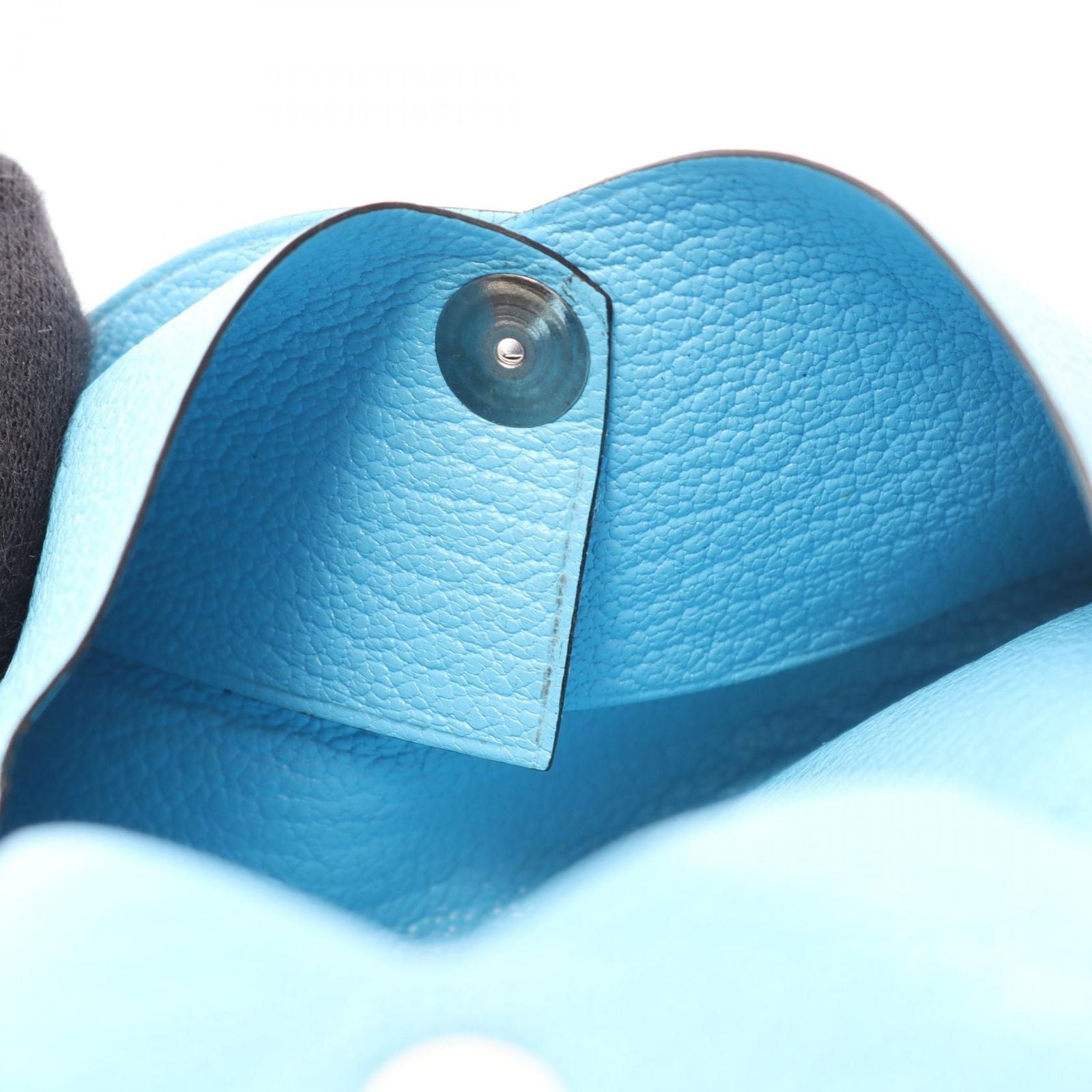 Hermes Coin Case Calvi Celeste — view 7