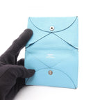 Hermes Coin Case Calvi Celeste — view 3
