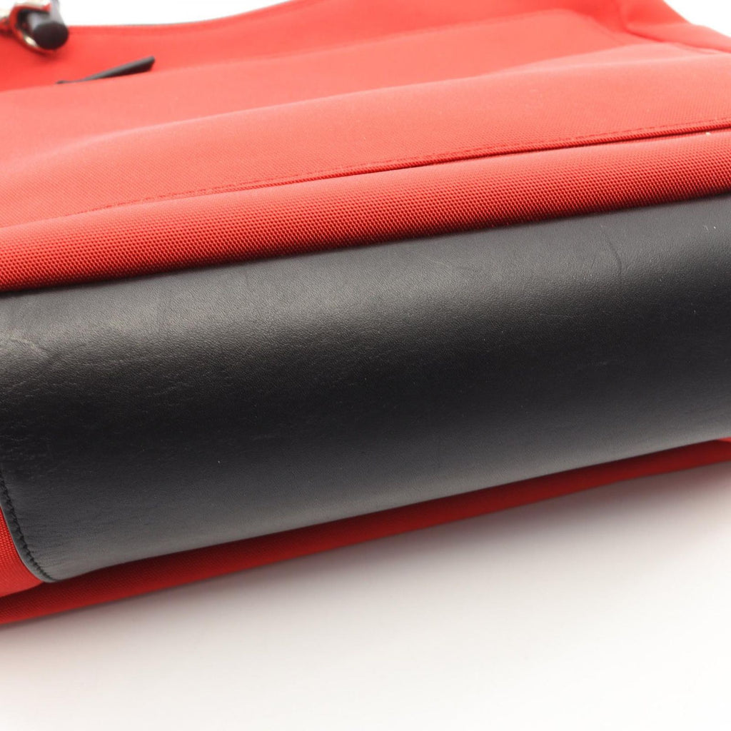 Gucci Shoulder Bag Bamboo Red Black Hand — view 7