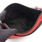 Gucci Shoulder Bag Bamboo Red Black Hand — view 3