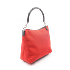 Gucci Shoulder Bag Bamboo Red Black Hand — view 2