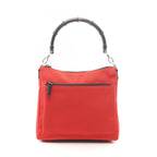 Gucci Shoulder Bag Bamboo Red Black Hand
