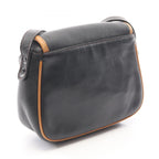Celine Shoulder Bag Macadam Black Brown Leather Mini — view 2