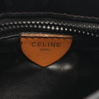 Celine Shoulder Bag Macadam Black Brown Leather Mini — view 4