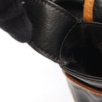 Celine Shoulder Bag Macadam Black Brown Leather Mini — view 9