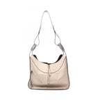 Loewe Handbag Hammock Medium 2-Way Mocha Brown Gray Beige Leather — view 5