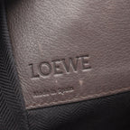 Loewe Handbag Hammock Medium 2-Way Mocha Brown Gray Beige Leather — view 4