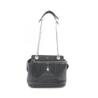 Fendi Shoulder Bag Dot Com Click Black Leather Dot Com 2-Way