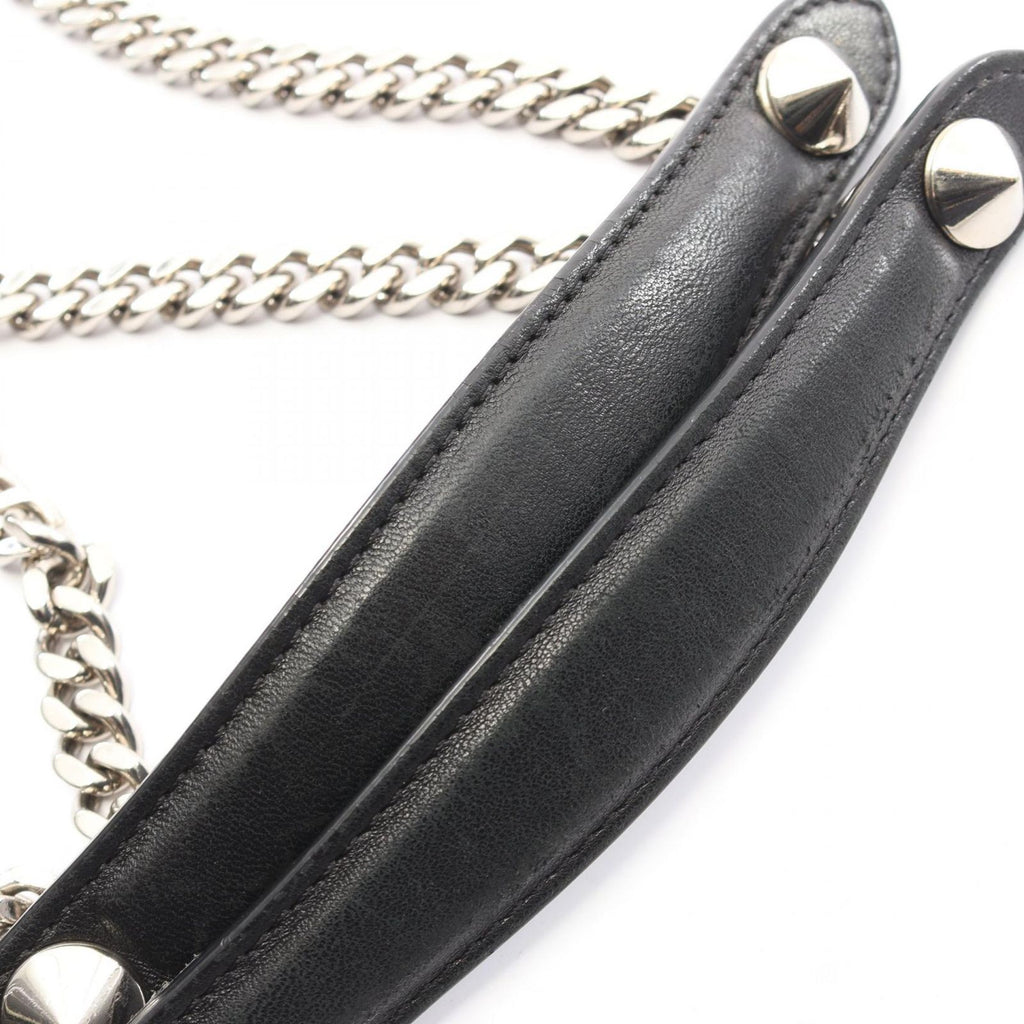 Fendi Shoulder Bag Dot Com Click Black Leather Dot Com 2-Way — view 8