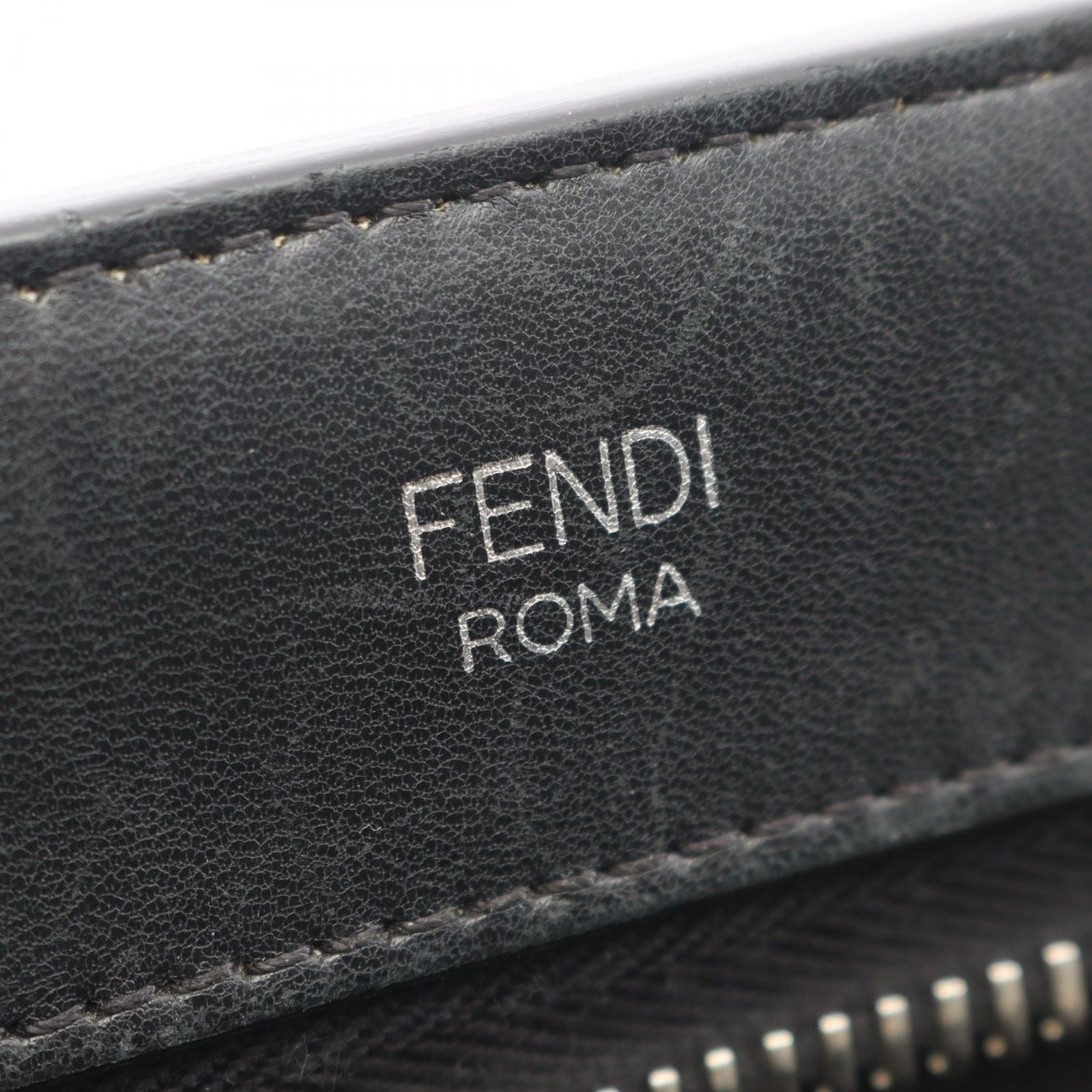 Fendi Shoulder Bag Dot Com Click Black Leather Dot Com 2-Way — view 4
