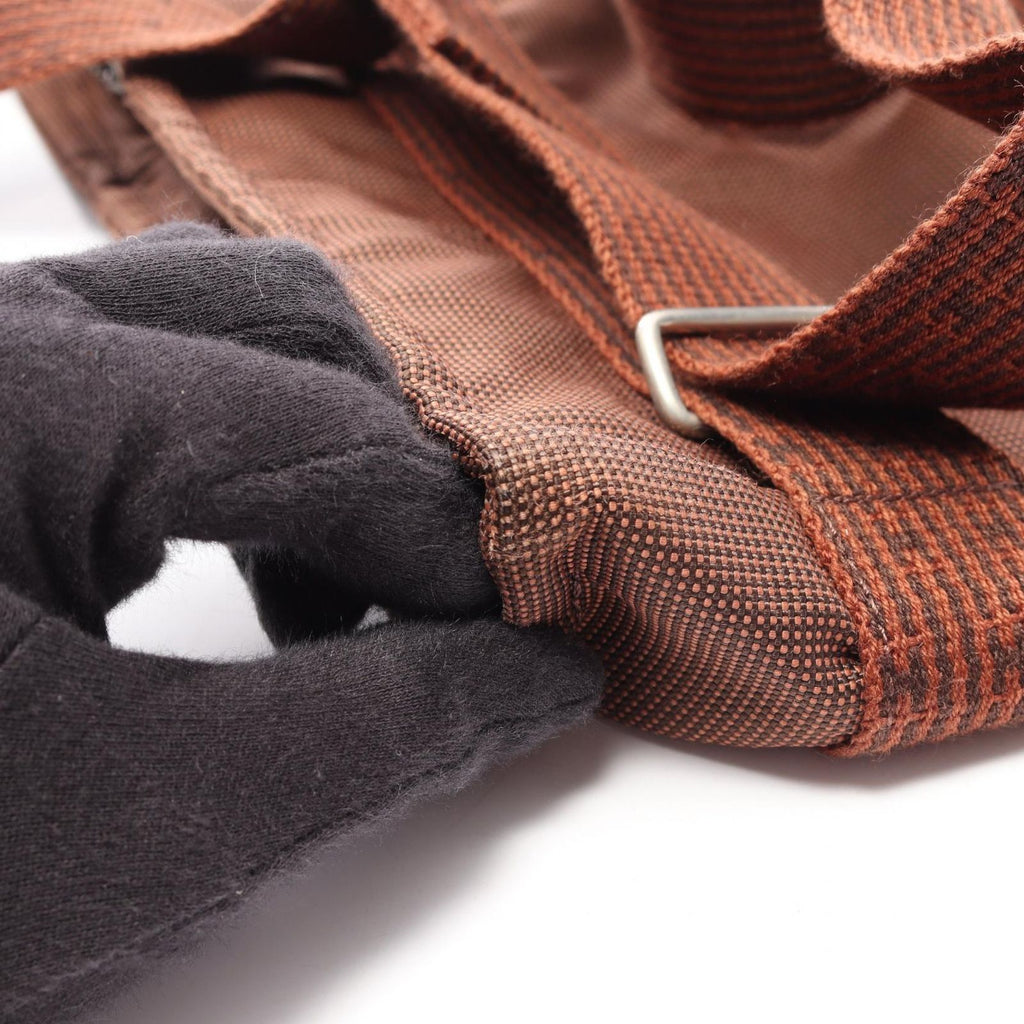 Hermes Backpack Her Line a Dos PM Brown Canvas — view 8