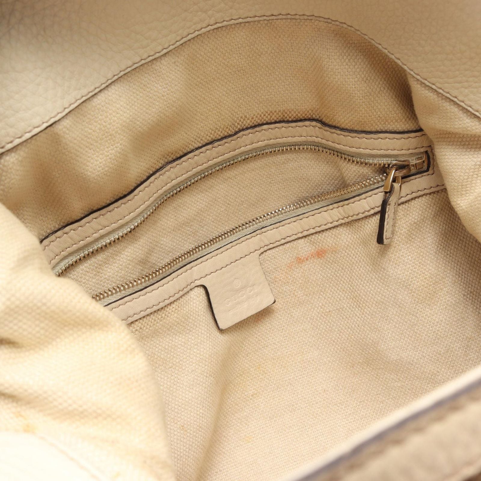 Gucci Shoulder Bag Diana Bamboo GG Canvas 2-Way Ivory Beige — view 5