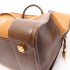 Loewe Handbag Amazona 40 Brown Dark Leather Boston — view 8