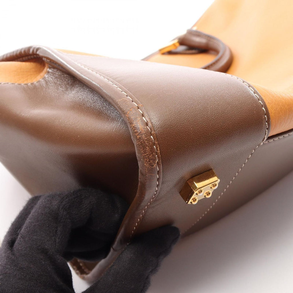 Loewe Handbag Amazona 40 Brown Dark Leather Boston — view 7