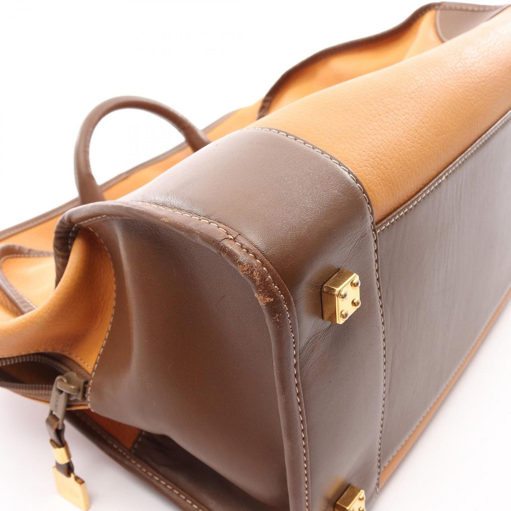 Loewe Handbag Amazona 40 Brown Dark Leather Boston — view 9